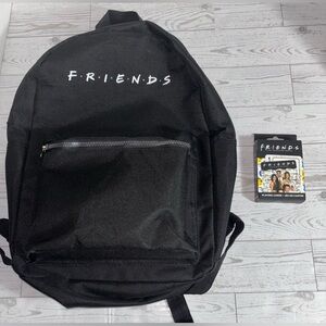 FRIENDS Black Backpack and Playing Cards Set
